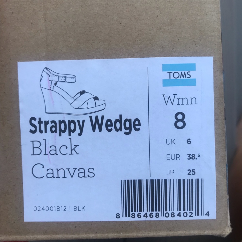 Toms. Black wedge. - Picture 5 of 5